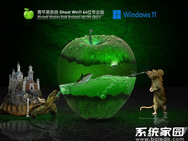 青苹果系统windows11 64位官方正式版