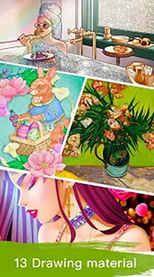 油漆颜色秘密花园填色游戏破解版