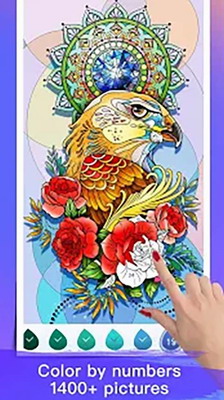 油漆颜色秘密花园填色游戏破解版